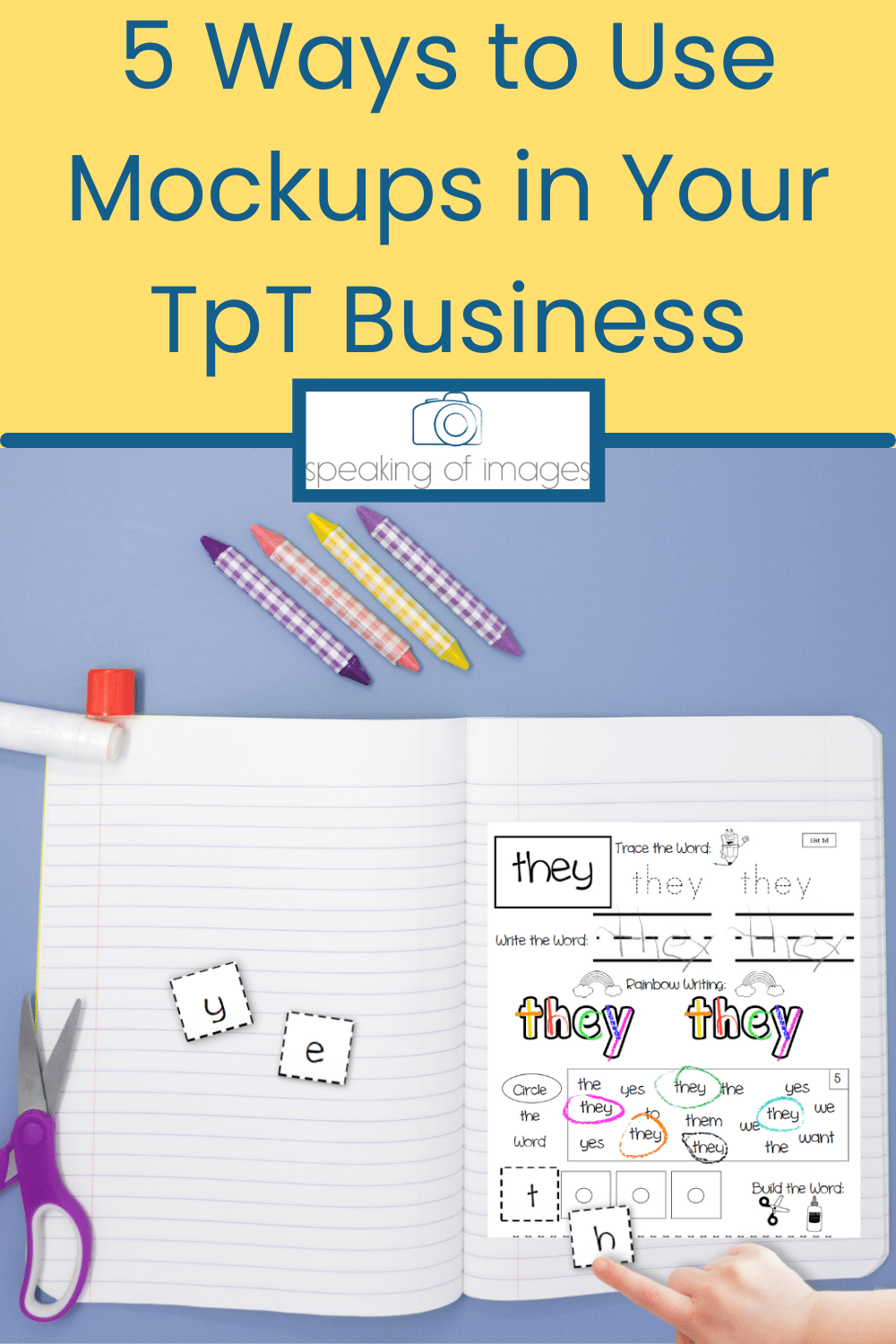This blog post is filled with tips and ideas on ways you can use mockups in your TpT business.