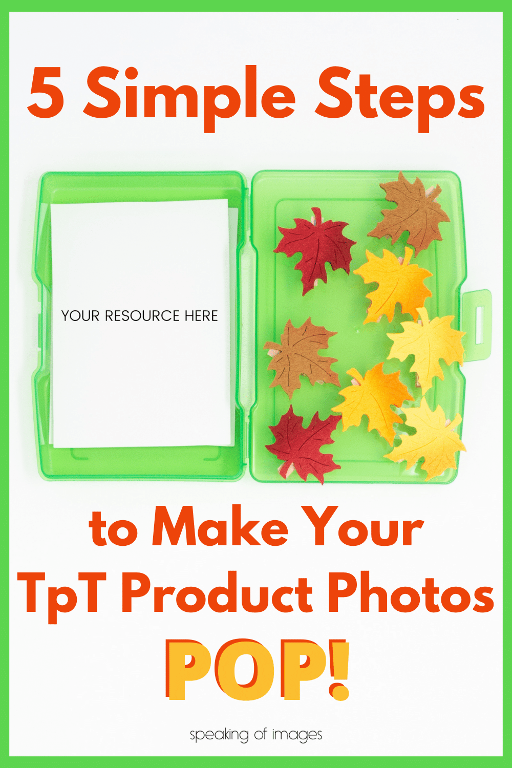 This blog post details 5 simple and strategic steps for creating amazing flat lay images for your TpT product photos.
