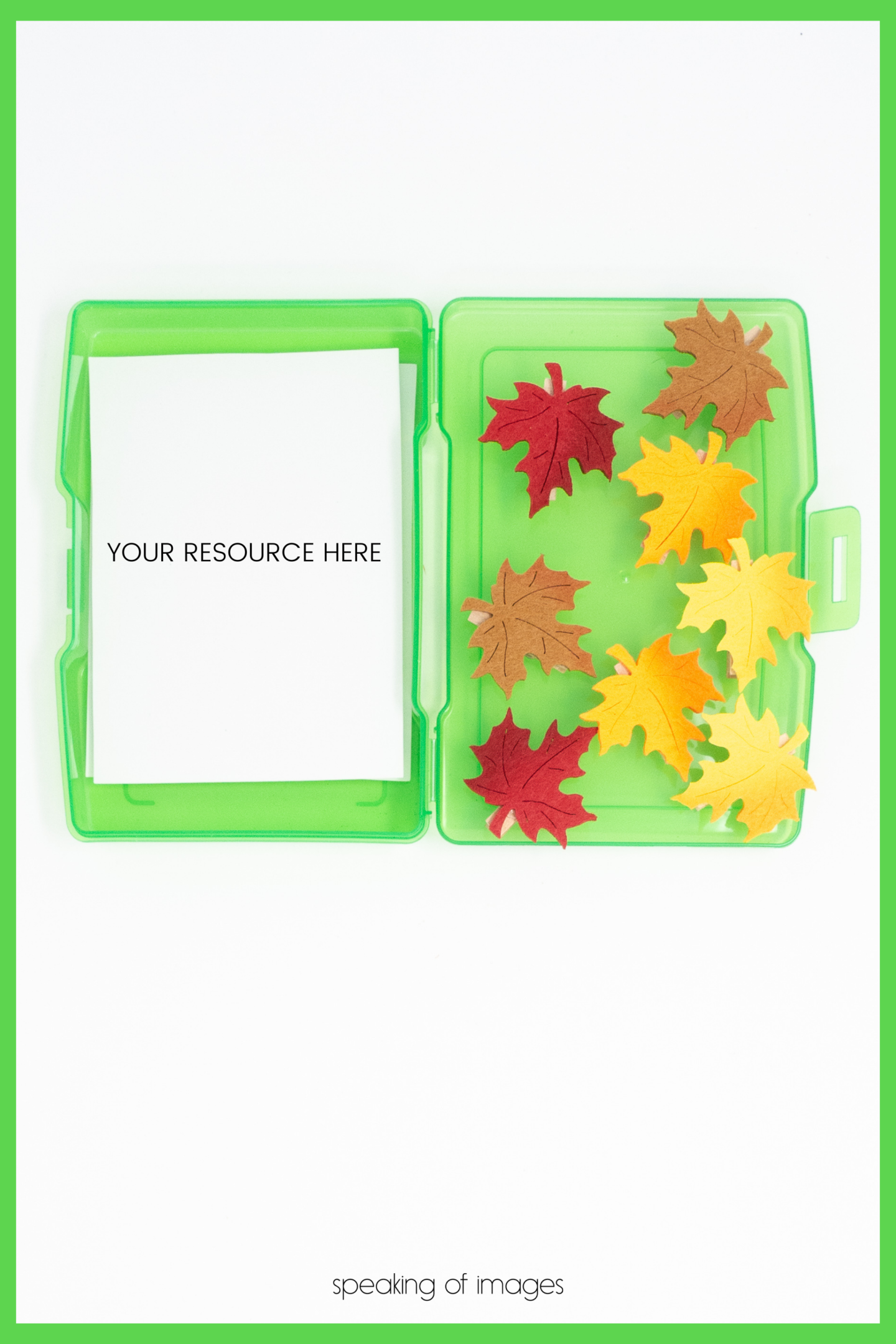 This task card resource includes white space for text to be added